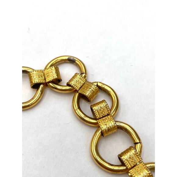 Vintage Necklace Chunky Links 25” No Clasp Half Link - Picture 2 of 7